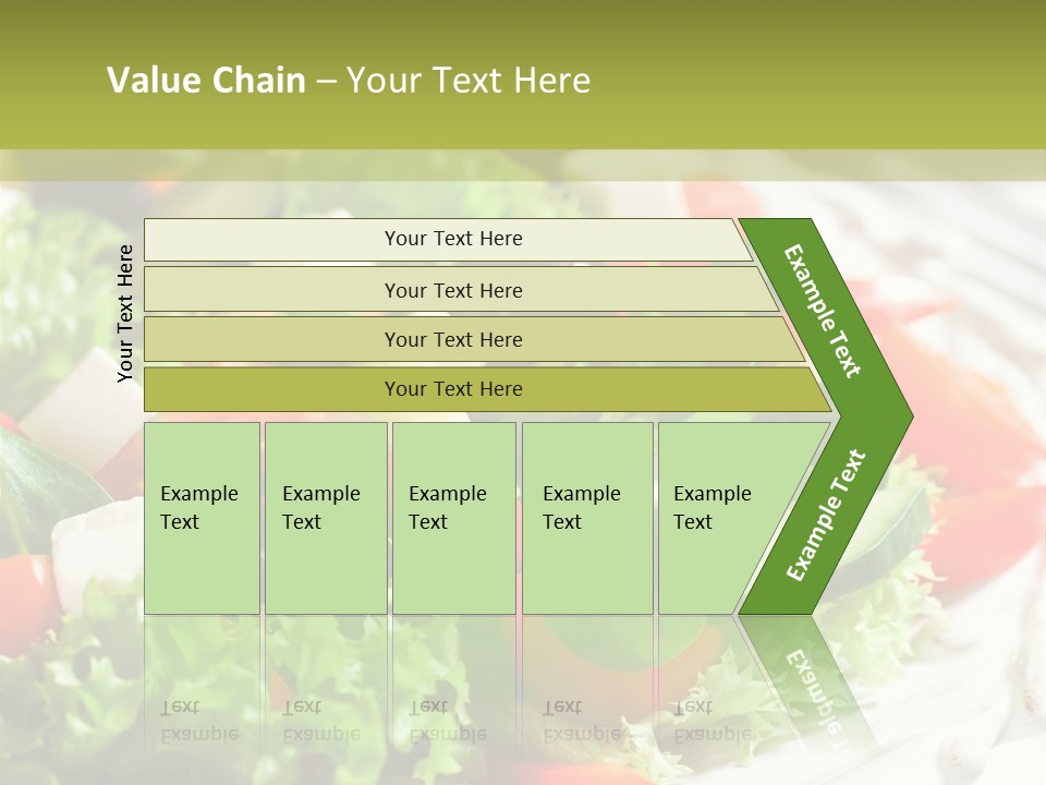 Plate Salad Greek Olives PowerPoint Template
