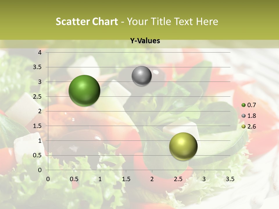 Plate Salad Greek Olives PowerPoint Template
