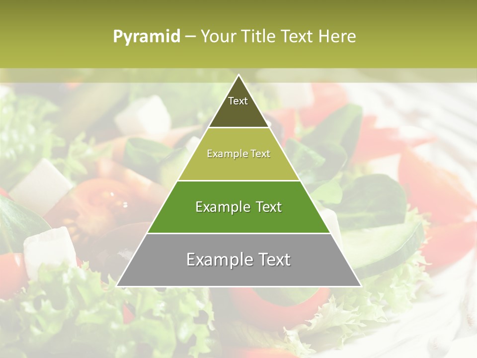 Plate Salad Greek Olives PowerPoint Template