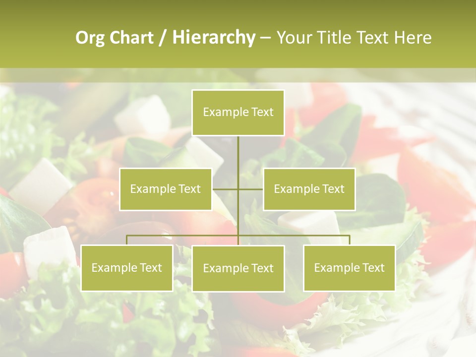 Plate Salad Greek Olives PowerPoint Template