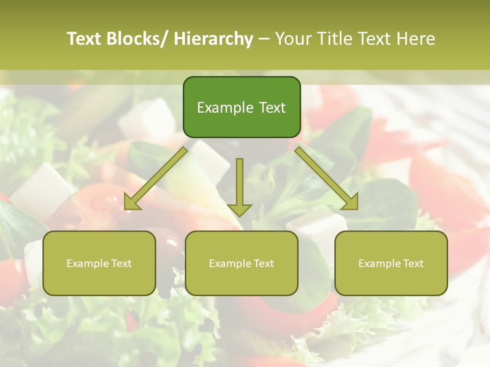 Plate Salad Greek Olives PowerPoint Template