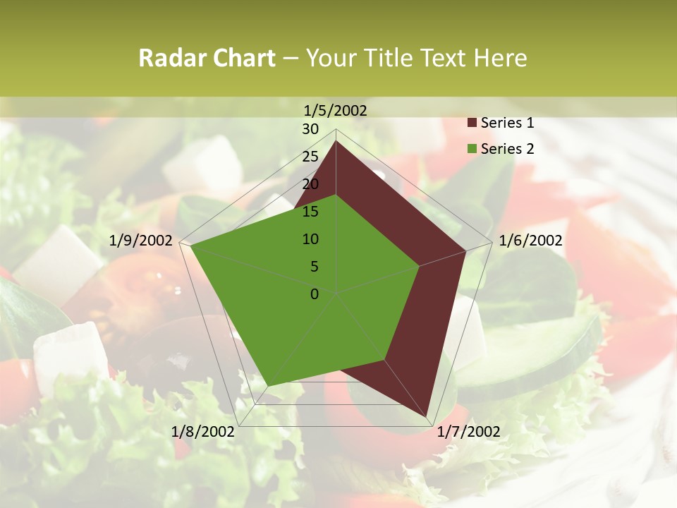 Plate Salad Greek Olives PowerPoint Template