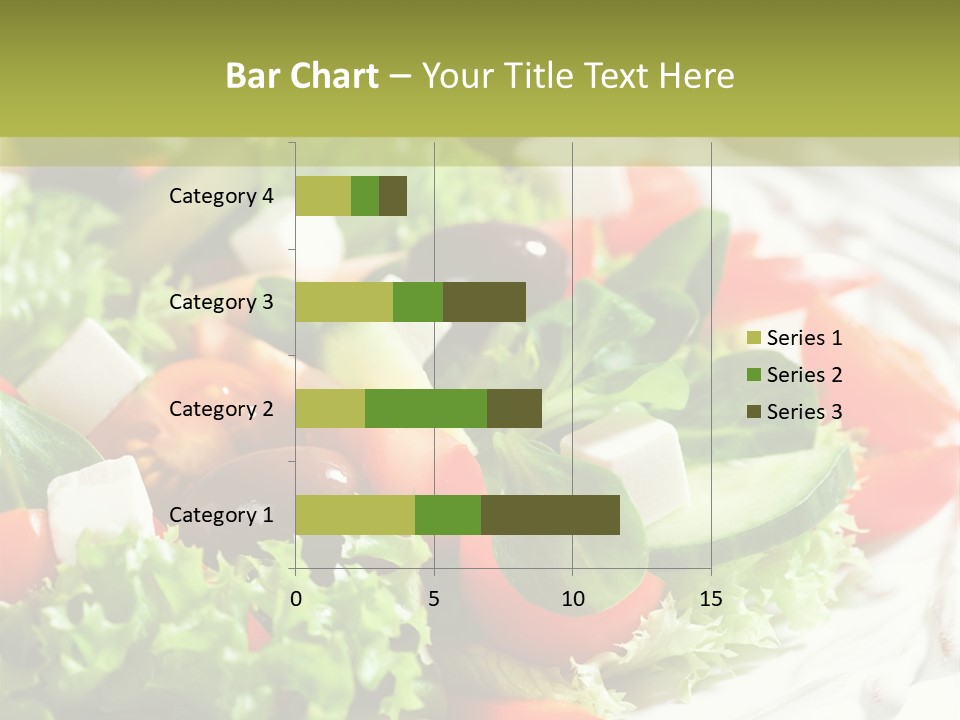 Plate Salad Greek Olives PowerPoint Template
