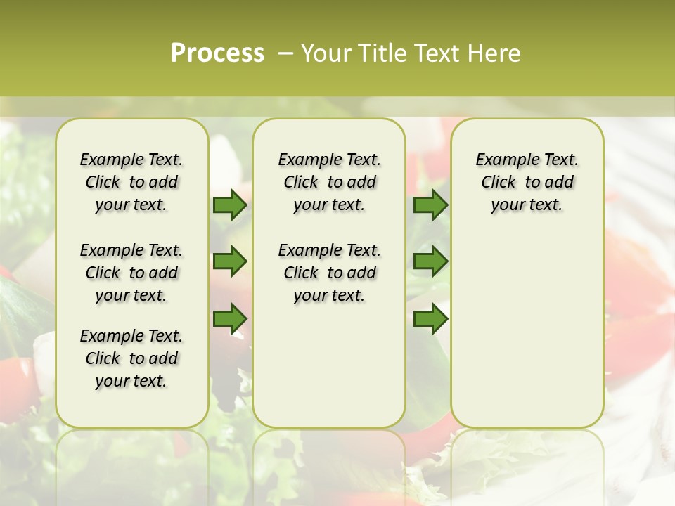 Plate Salad Greek Olives PowerPoint Template
