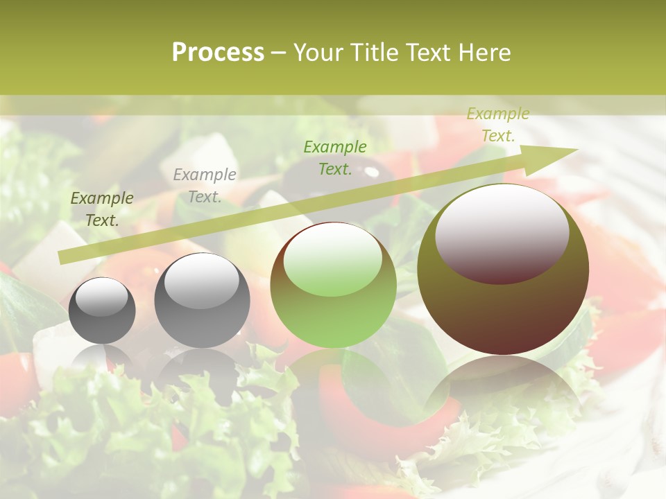 Plate Salad Greek Olives PowerPoint Template