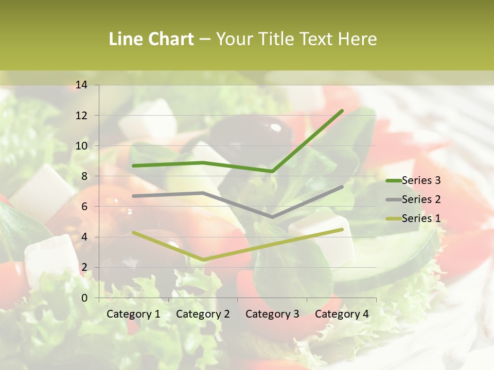 Plate Salad Greek Olives PowerPoint Template