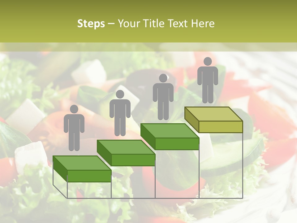 Plate Salad Greek Olives PowerPoint Template