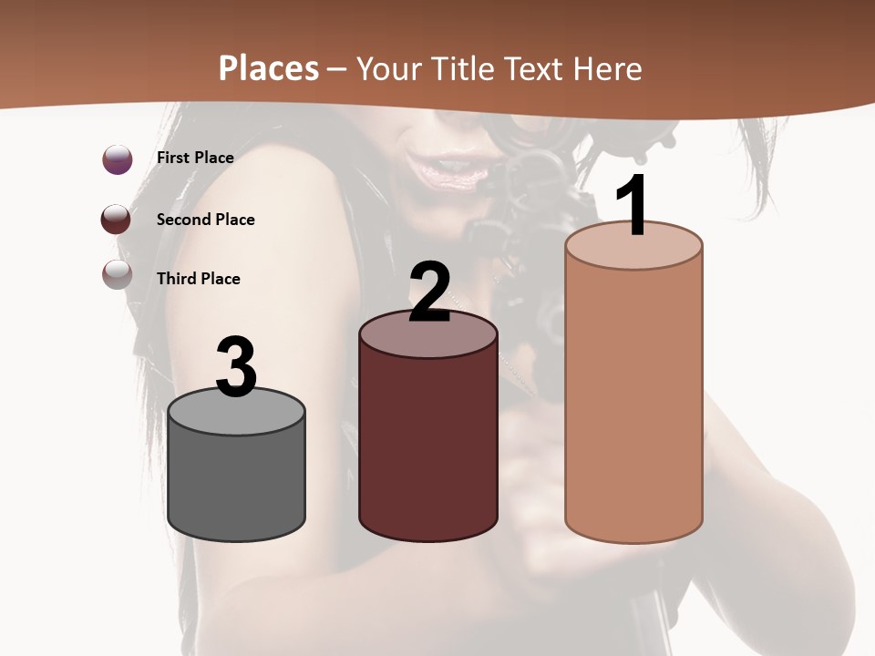 Girl Lingerie Actress PowerPoint Template