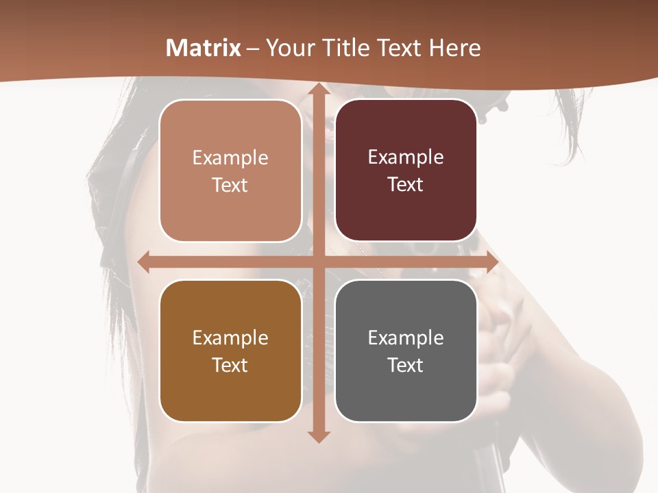 Girl Lingerie Actress PowerPoint Template