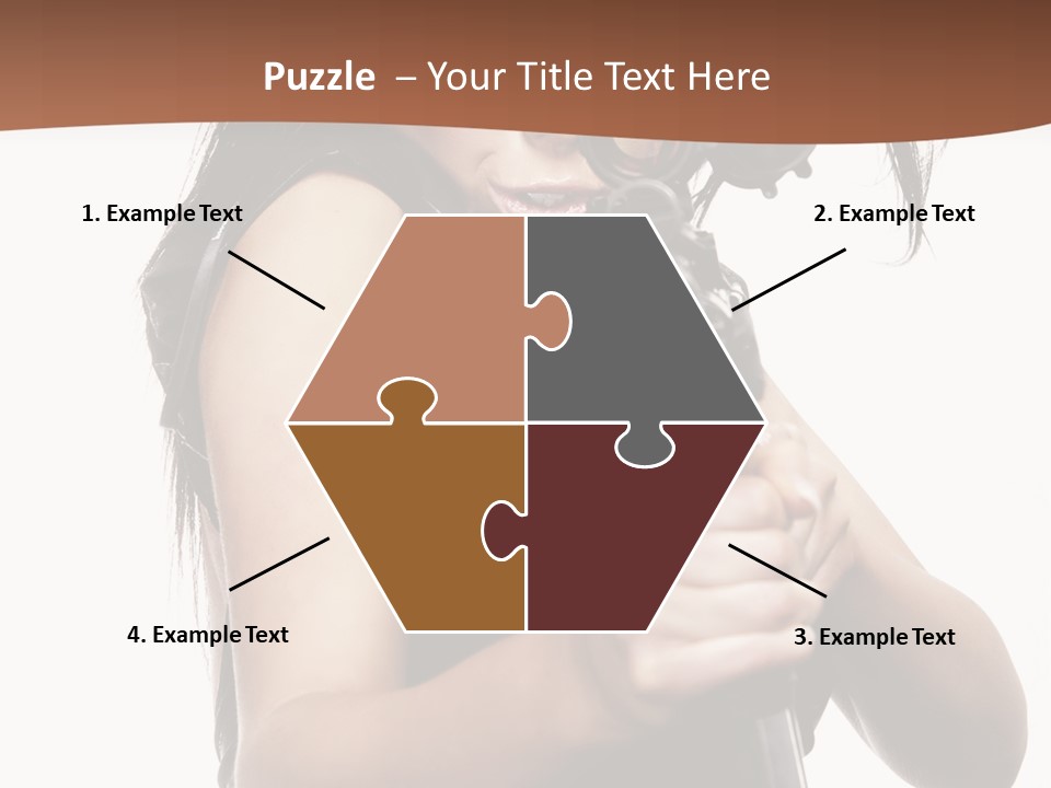 Girl Lingerie Actress PowerPoint Template