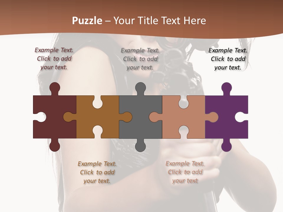 Girl Lingerie Actress PowerPoint Template