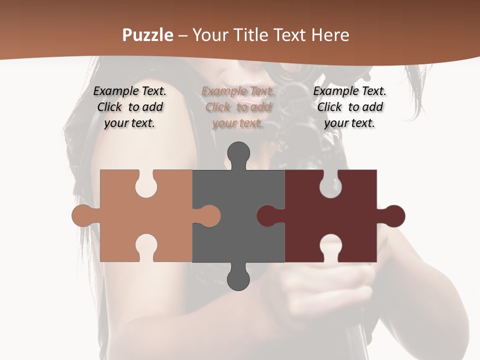 Girl Lingerie Actress PowerPoint Template