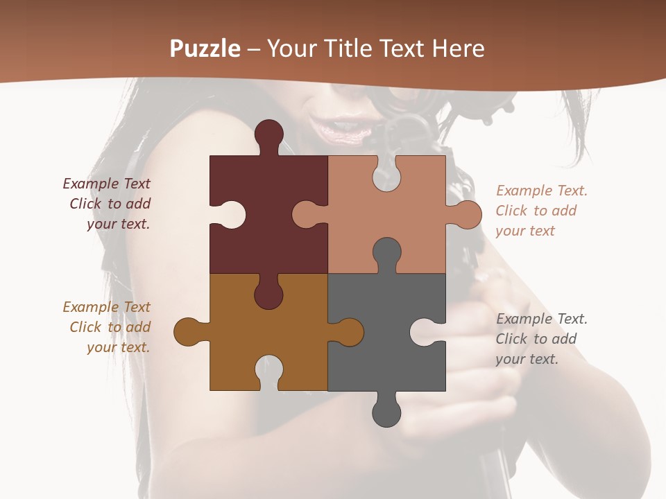 Girl Lingerie Actress PowerPoint Template