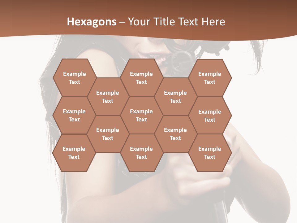 Girl Lingerie Actress PowerPoint Template