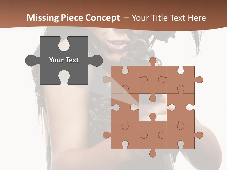 Girl Lingerie Actress PowerPoint Template