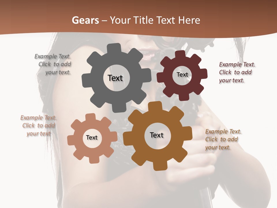 Girl Lingerie Actress PowerPoint Template