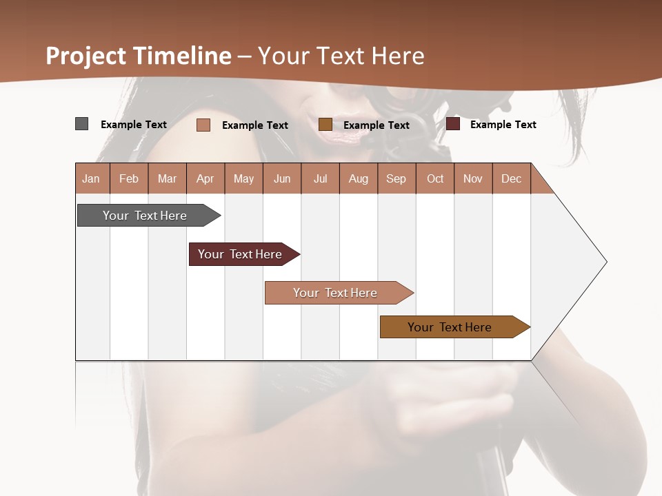Girl Lingerie Actress PowerPoint Template
