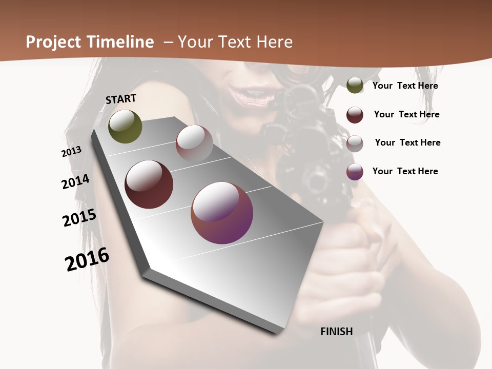 Girl Lingerie Actress PowerPoint Template