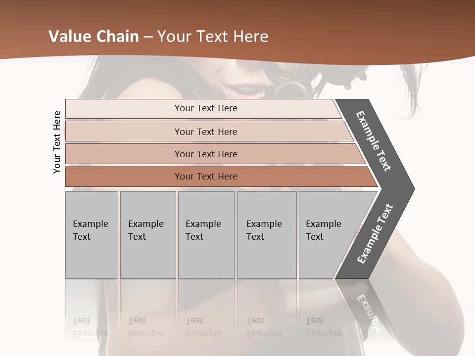 Girl Lingerie Actress PowerPoint Template