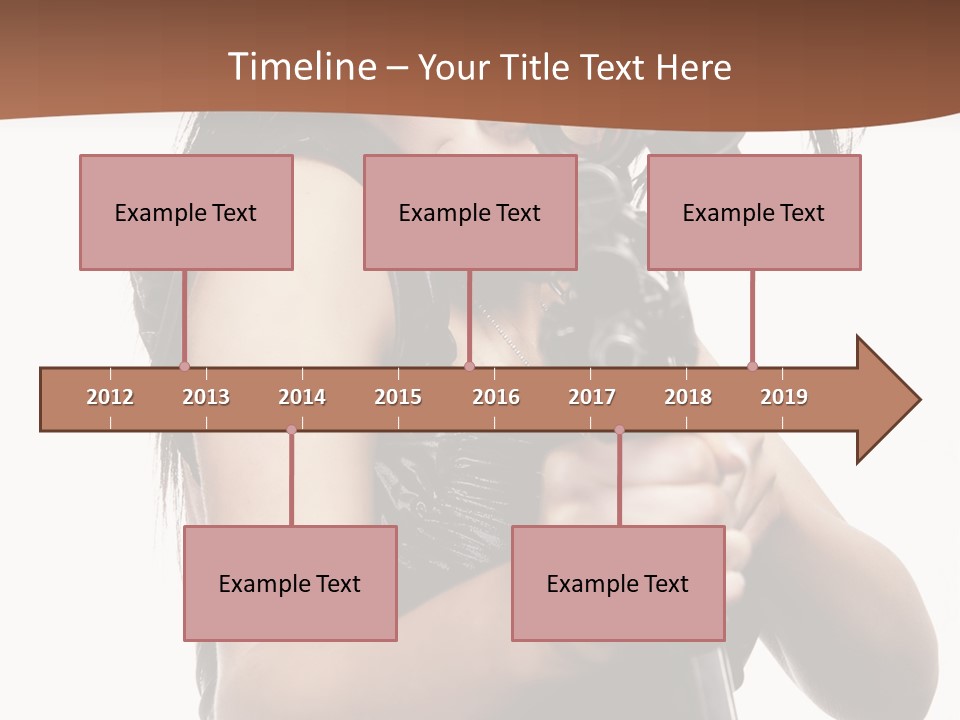 Girl Lingerie Actress PowerPoint Template