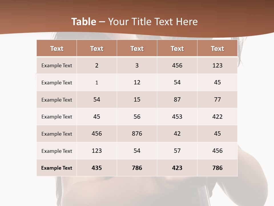 Girl Lingerie Actress PowerPoint Template