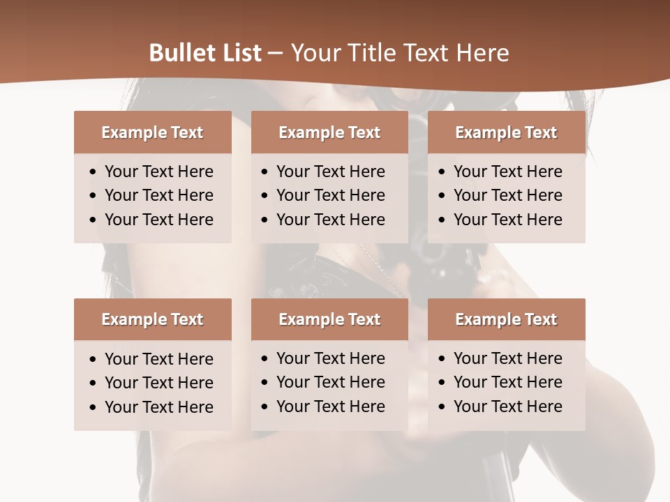 Girl Lingerie Actress PowerPoint Template