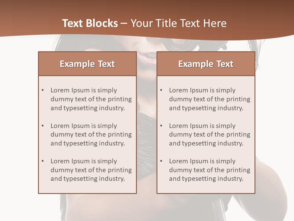 Girl Lingerie Actress PowerPoint Template