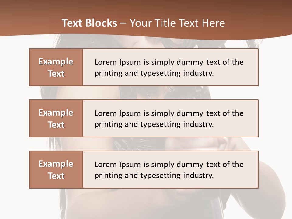 Girl Lingerie Actress PowerPoint Template