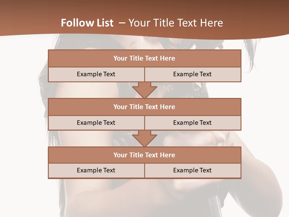 Girl Lingerie Actress PowerPoint Template