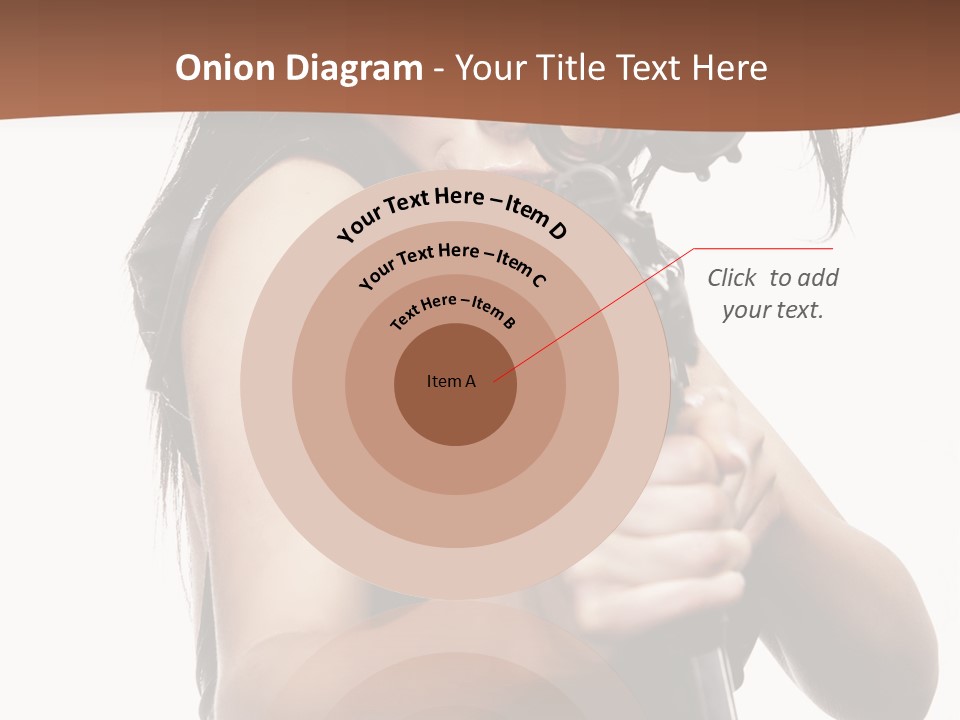 Girl Lingerie Actress PowerPoint Template