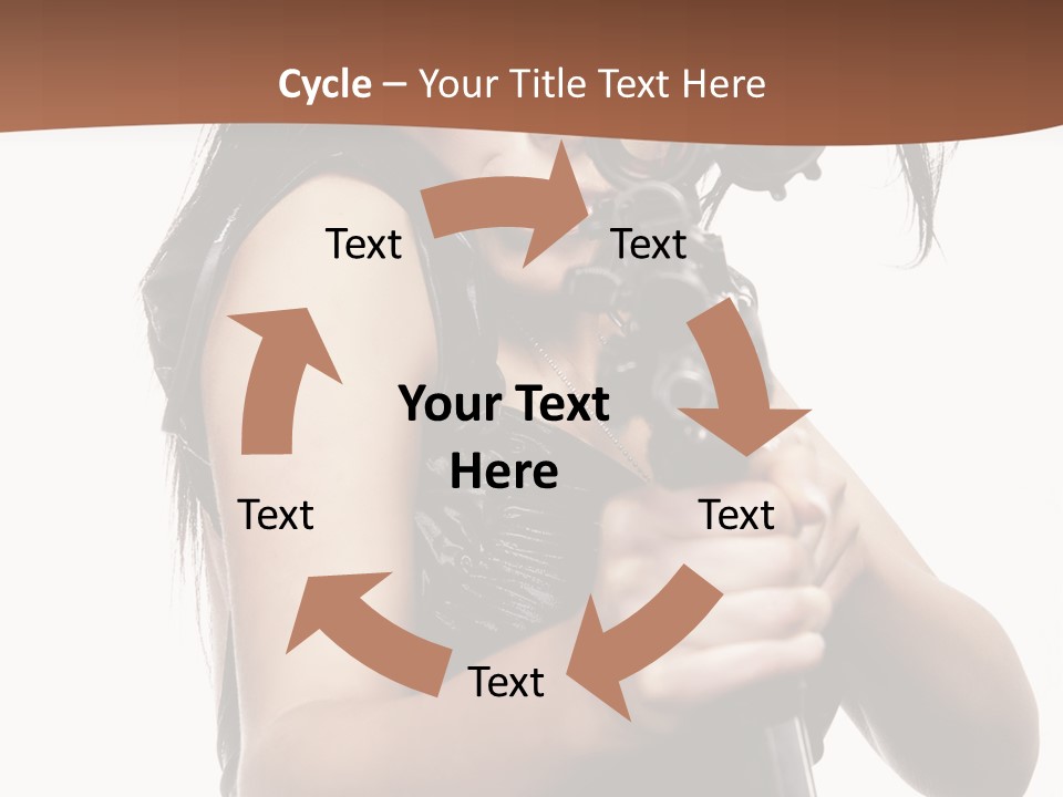 Girl Lingerie Actress PowerPoint Template
