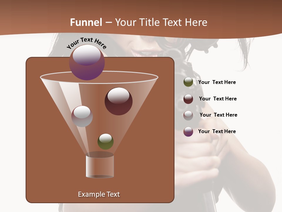 Girl Lingerie Actress PowerPoint Template