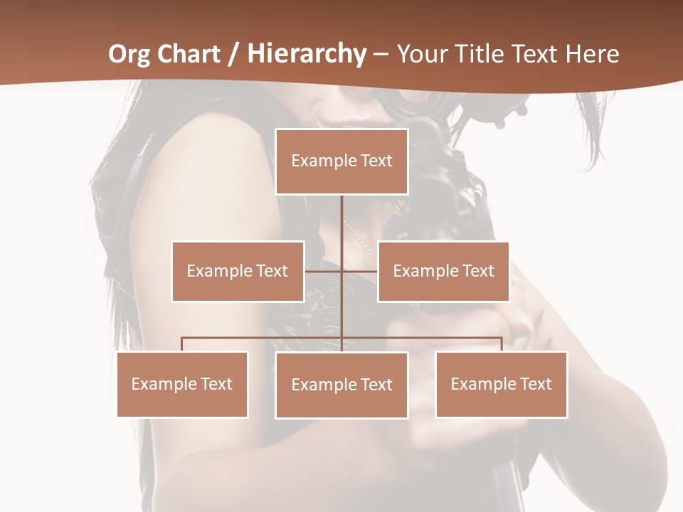 Girl Lingerie Actress PowerPoint Template