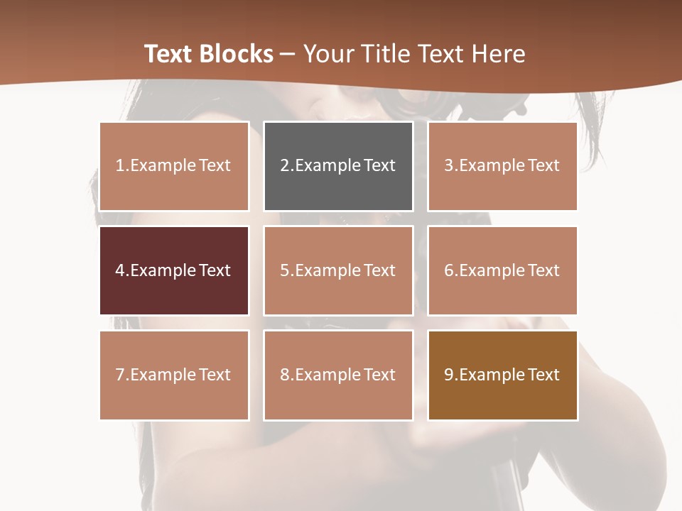 Girl Lingerie Actress PowerPoint Template