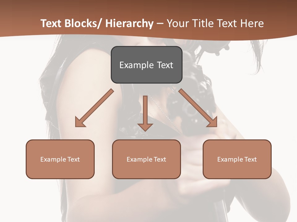 Girl Lingerie Actress PowerPoint Template