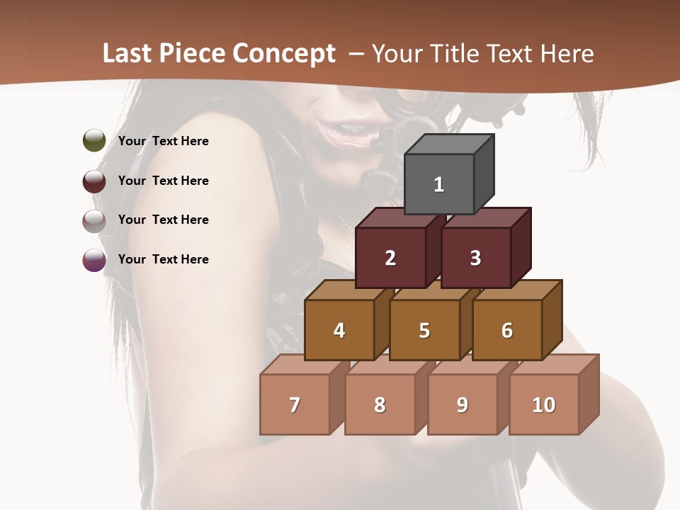 Girl Lingerie Actress PowerPoint Template