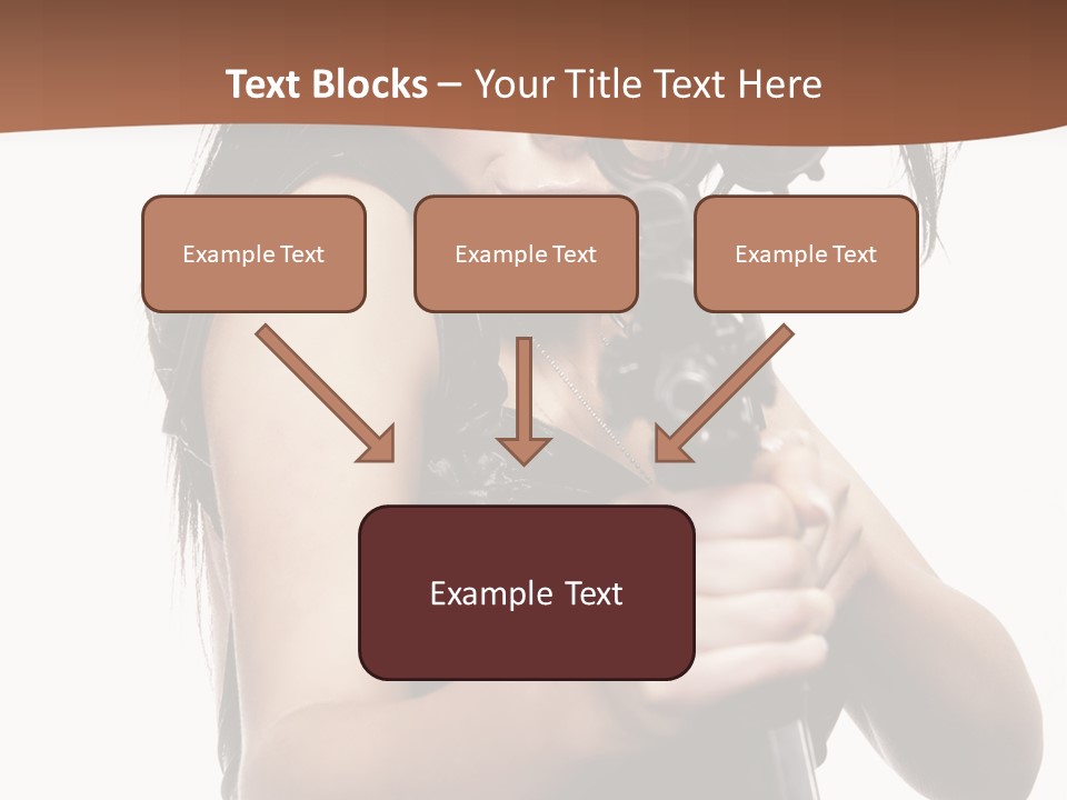 Girl Lingerie Actress PowerPoint Template