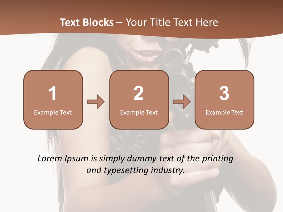 Girl Lingerie Actress PowerPoint Template