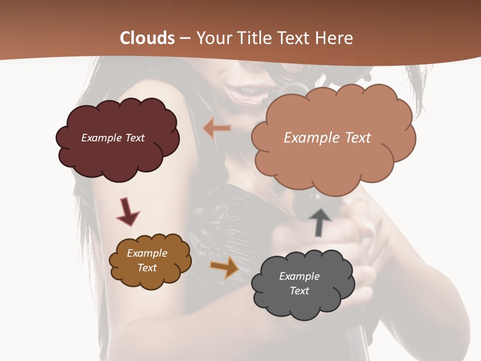 Girl Lingerie Actress PowerPoint Template