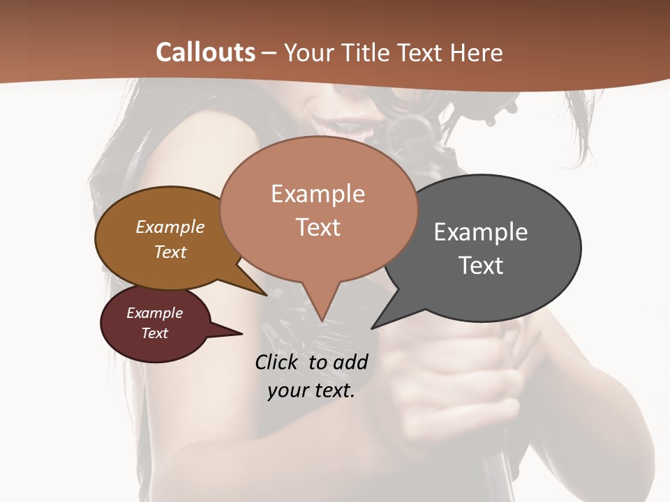 Girl Lingerie Actress PowerPoint Template