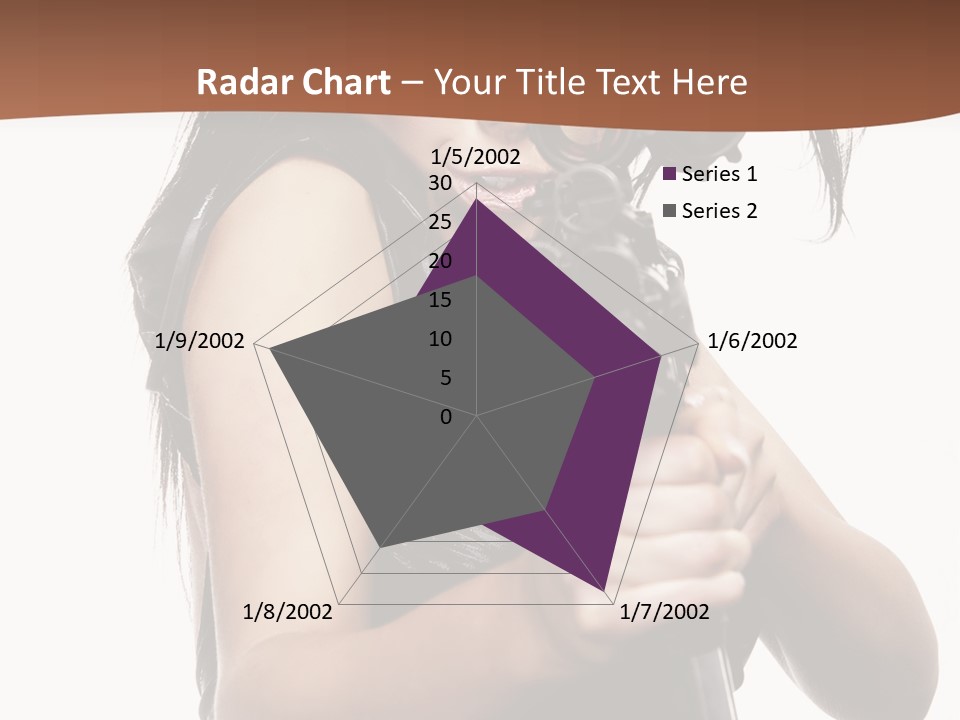 Girl Lingerie Actress PowerPoint Template