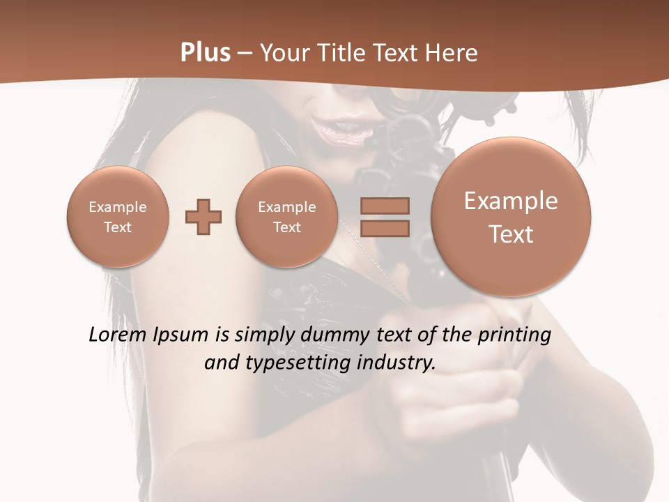 Girl Lingerie Actress PowerPoint Template