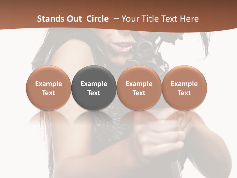 Girl Lingerie Actress PowerPoint Template