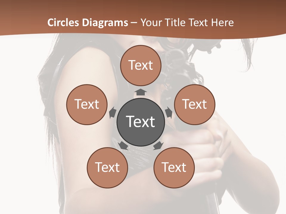 Girl Lingerie Actress PowerPoint Template