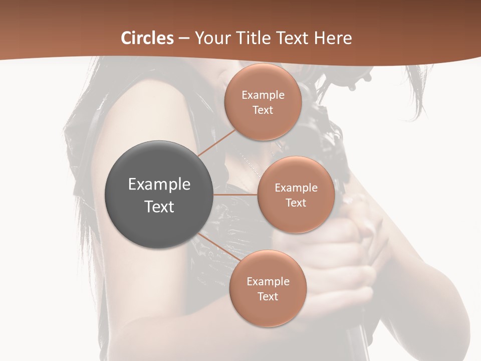 Girl Lingerie Actress PowerPoint Template