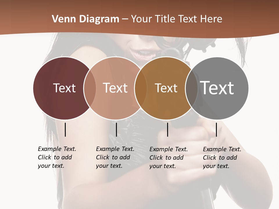 Girl Lingerie Actress PowerPoint Template