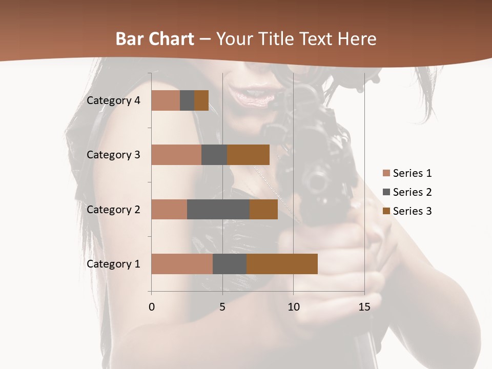 Girl Lingerie Actress PowerPoint Template