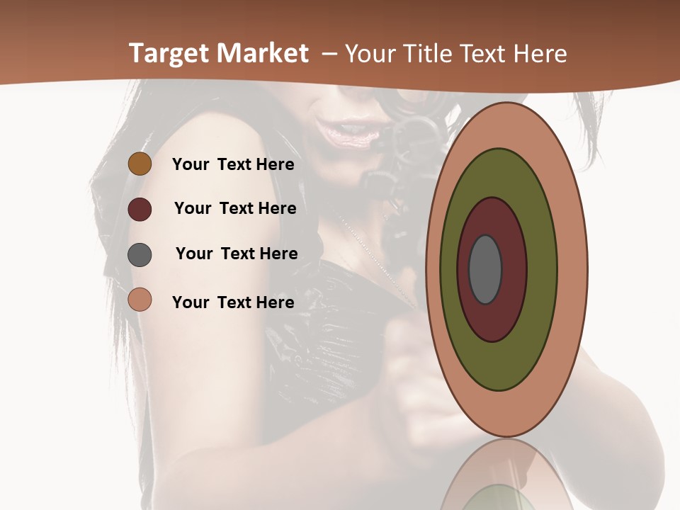 Girl Lingerie Actress PowerPoint Template