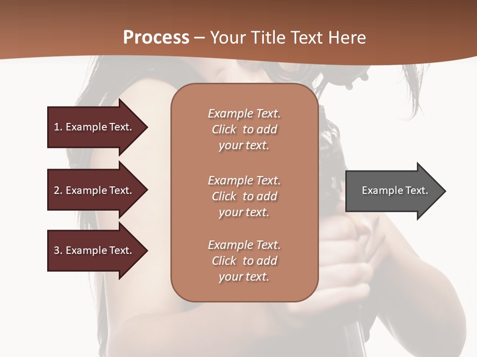 Girl Lingerie Actress PowerPoint Template