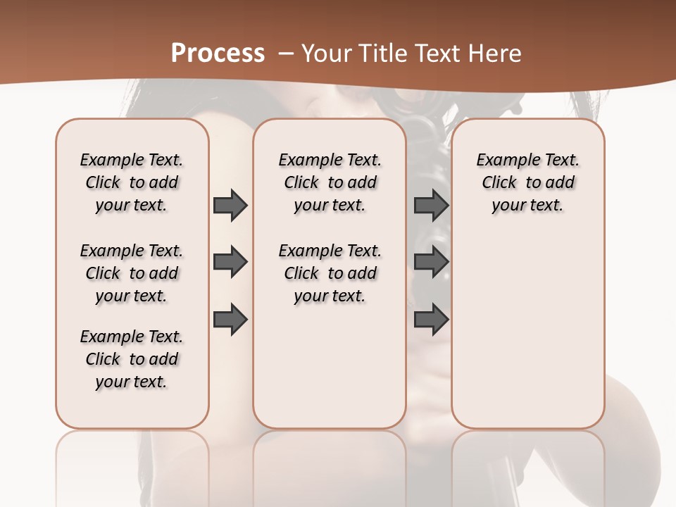 Girl Lingerie Actress PowerPoint Template